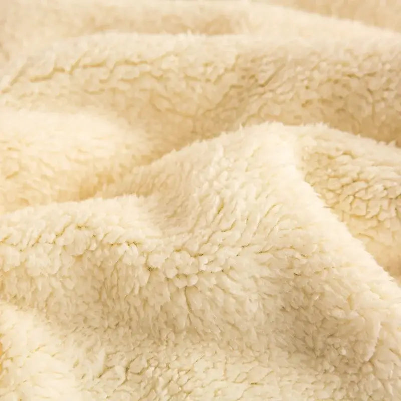 Green Velvet Autumn Blanket