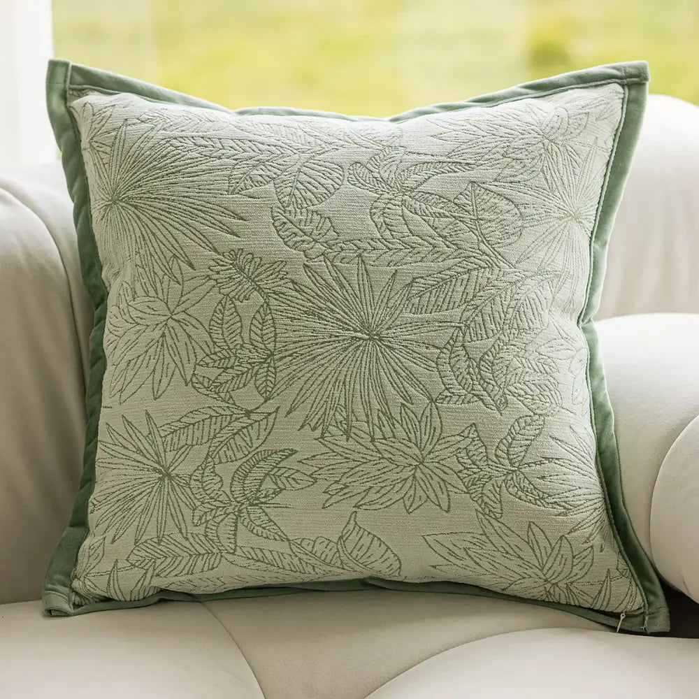 Sage Jacquard Pillow Covers