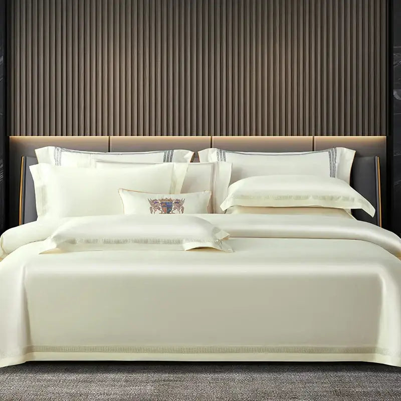 Cream Gold Cotton Duvet Set