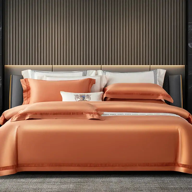 Cream Gold Cotton Duvet Set