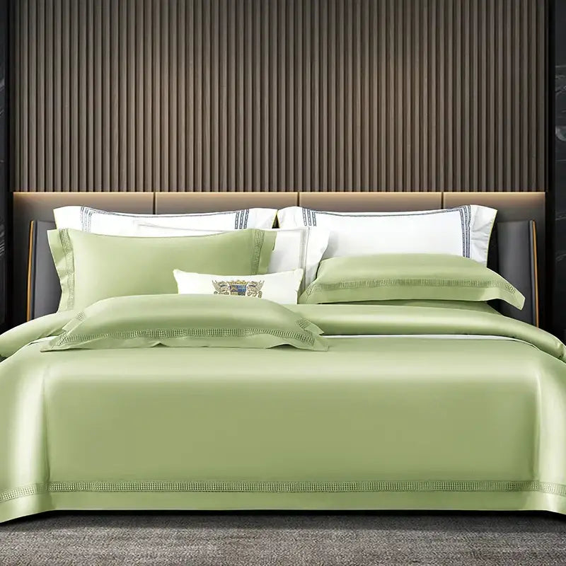 Cream Gold Cotton Duvet Set