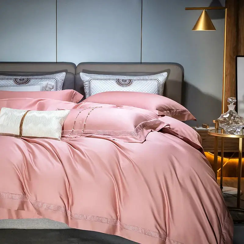Cream Gold Cotton Duvet Set