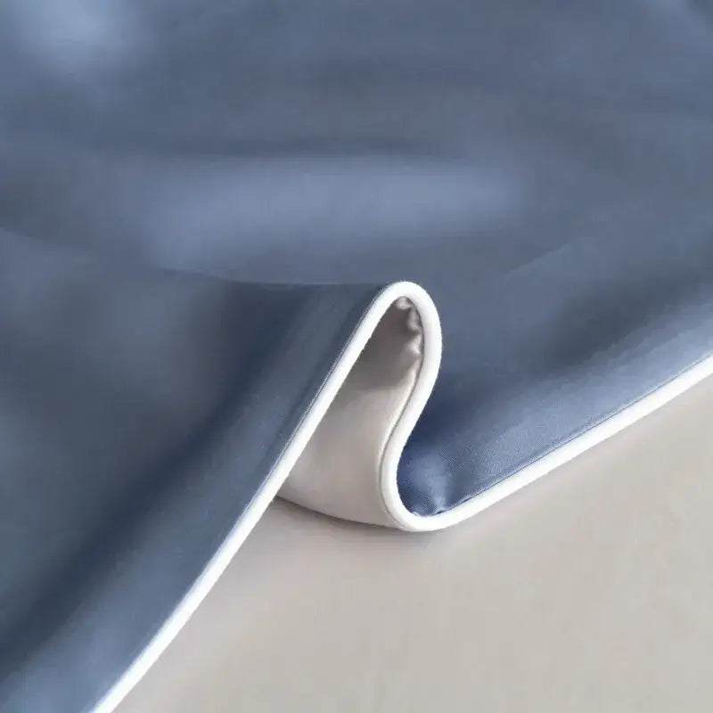 Satin Light Blue Duvet