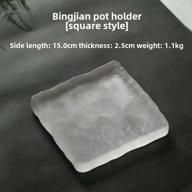 Crystal Glass Coaster Set