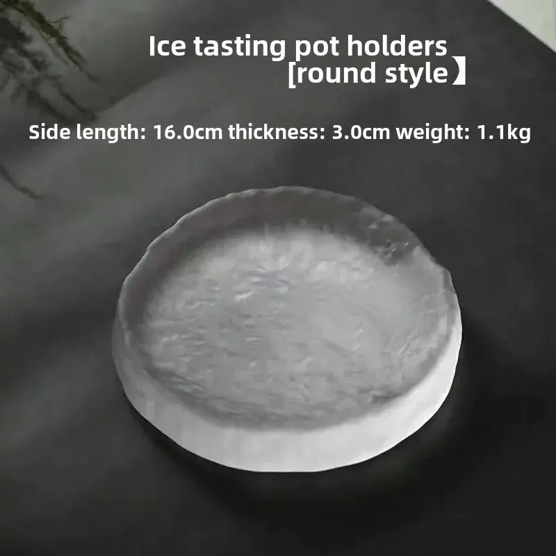 Crystal Glass Coaster Set