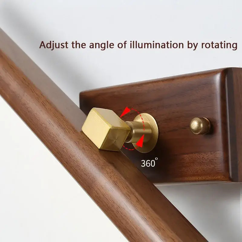 Walnut Mirror Wall Sconce
