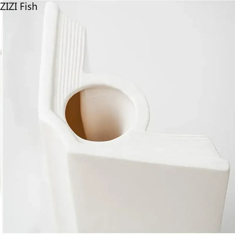 White Ceramic Book Vase