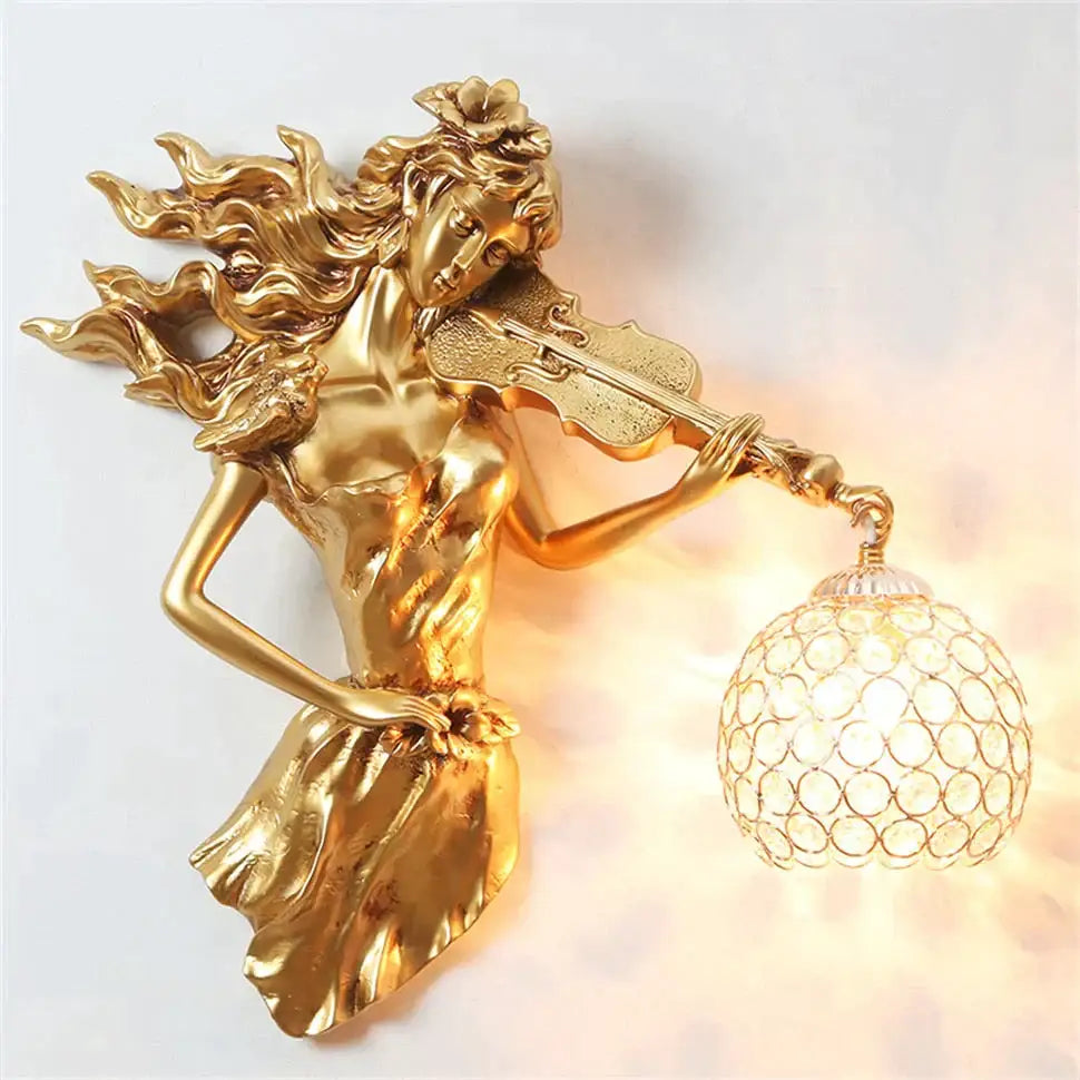 Gold Crystal Wall Sconce