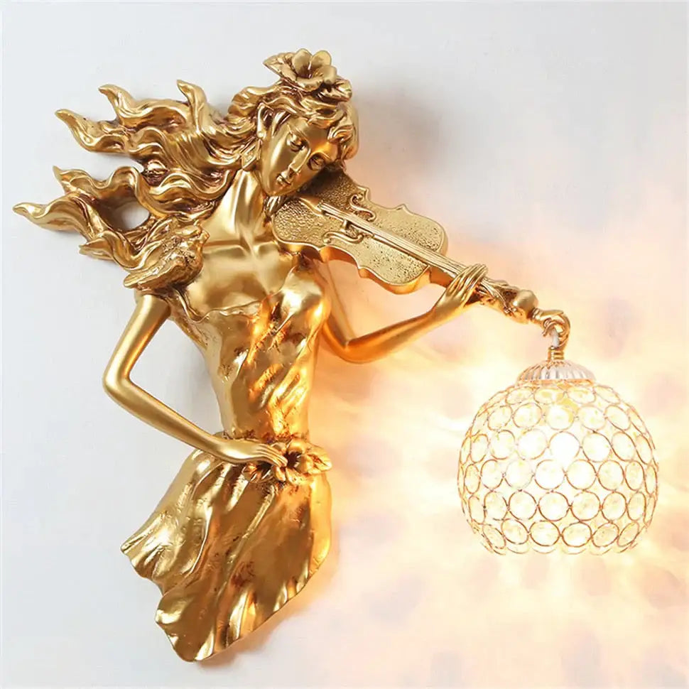 Gold Crystal Wall Sconce