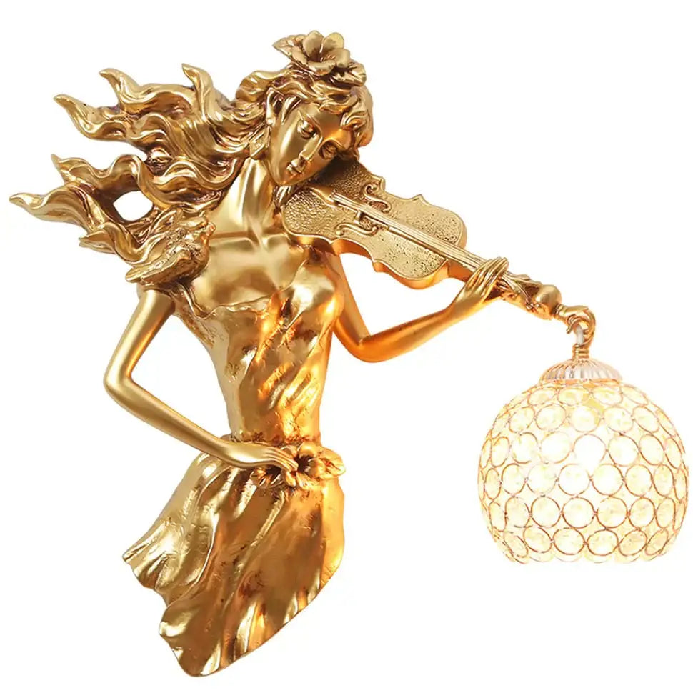 Gold Crystal Wall Sconce