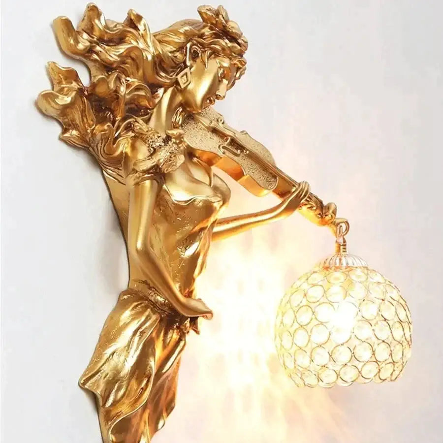 Gold Crystal Wall Sconce