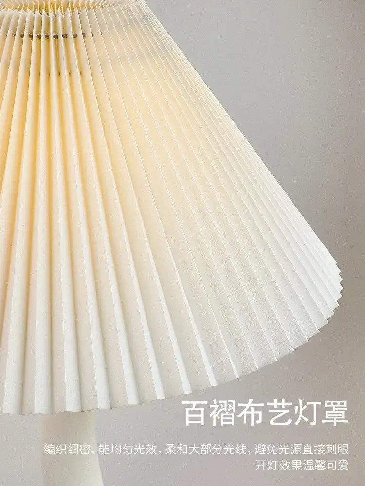 Cream Resin Floor Lamp