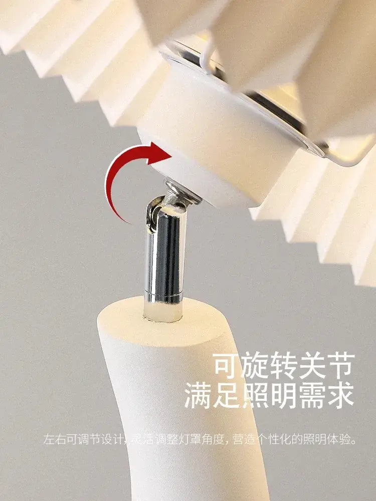 Cream Resin Floor Lamp