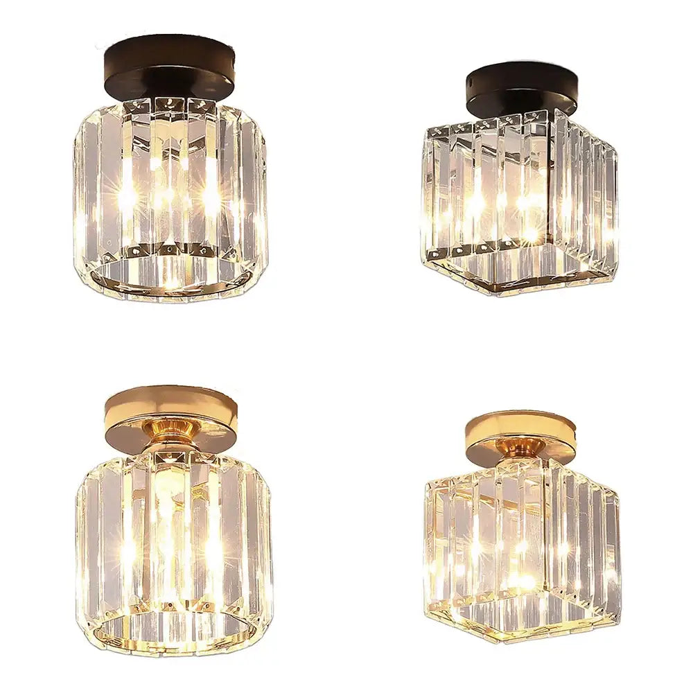 Black Gold Crystal Lights