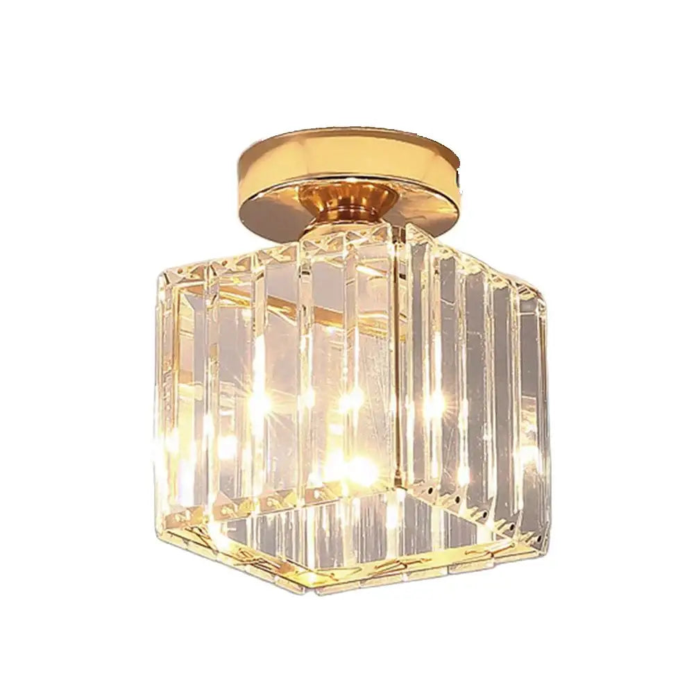 Black Gold Crystal Lights