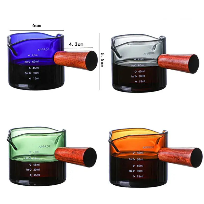 Colorful Glass Measuring Cups