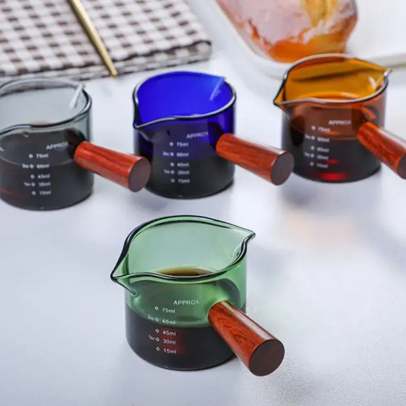 Colorful Glass Measuring Cups