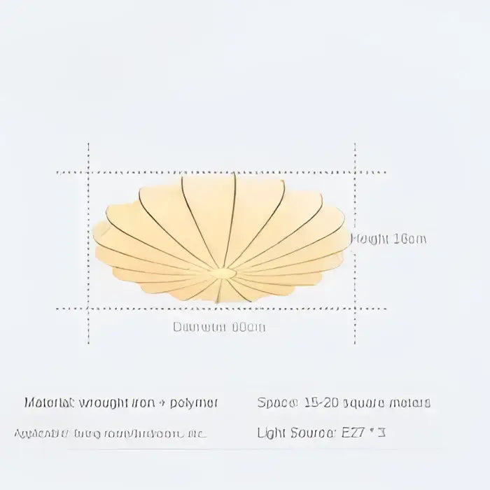 Cream Flower Pendant Light