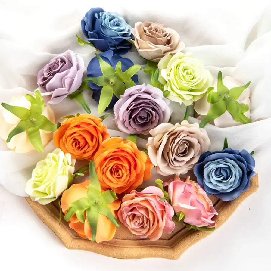 Silk Blue Rose Bouquet
