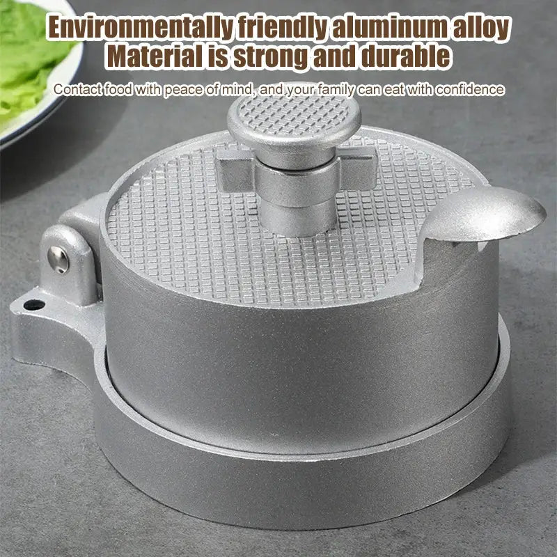 Silver Aluminum Meat Press