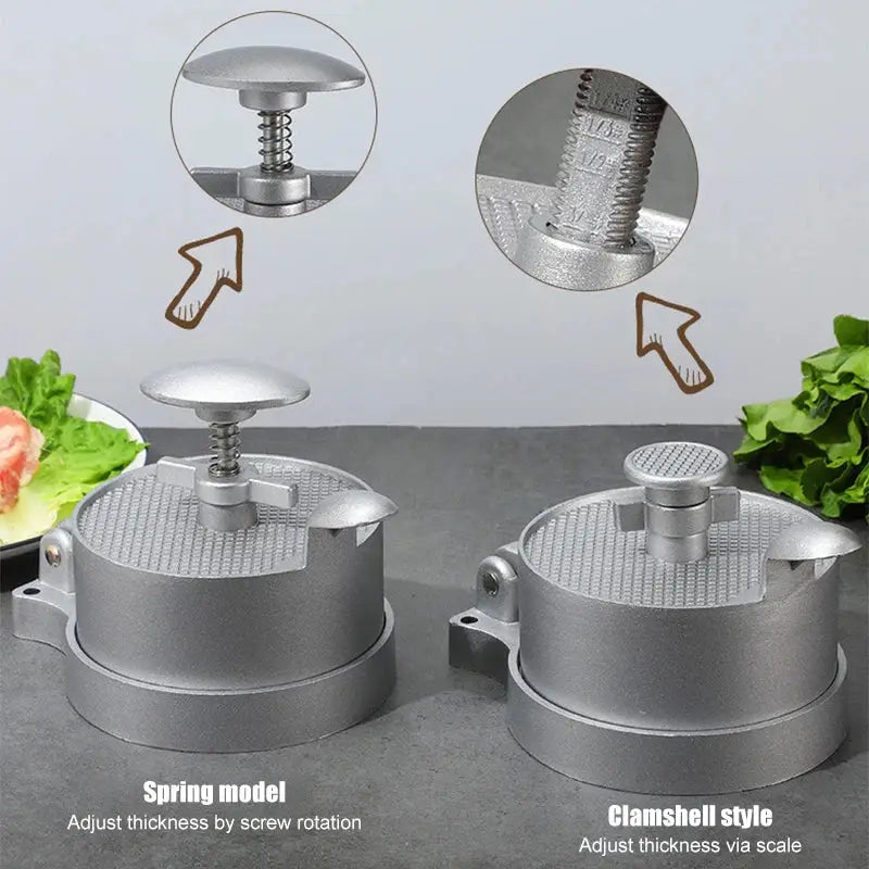 Silver Aluminum Meat Press