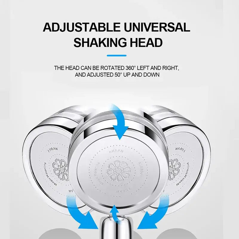 Silver Turbo Shower Head