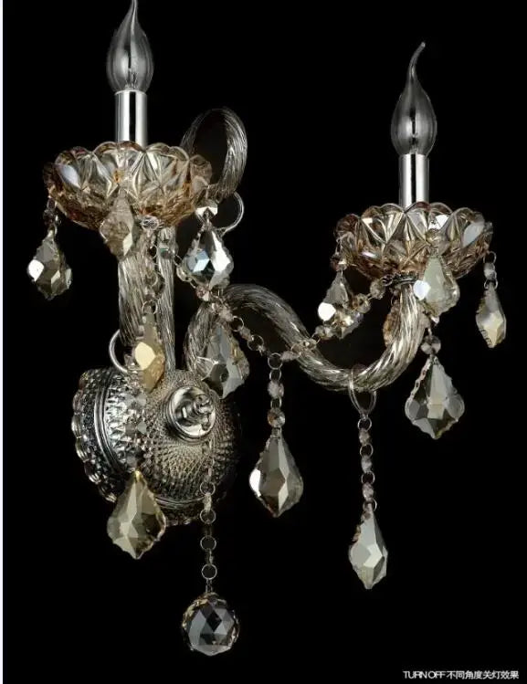 Crystal Cognac Wall Lamp