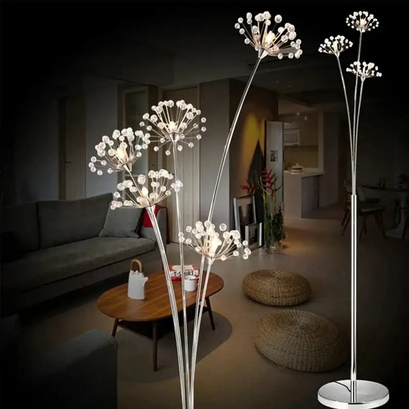 Crystal Dandelion Floor Lamp