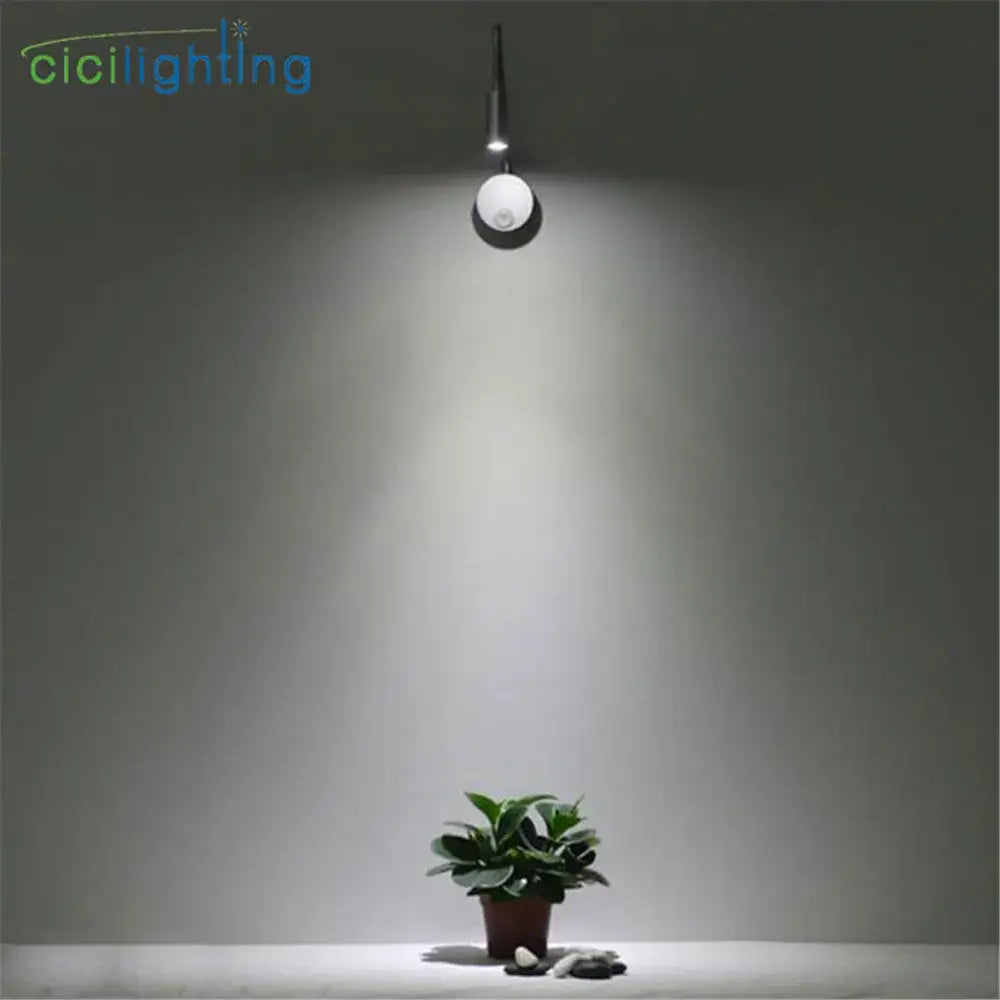 Silver Gooseneck LED Sconce