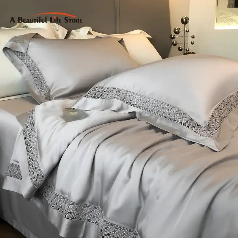 Gray Eucalyptus Summer Quilt Lyocell Blend