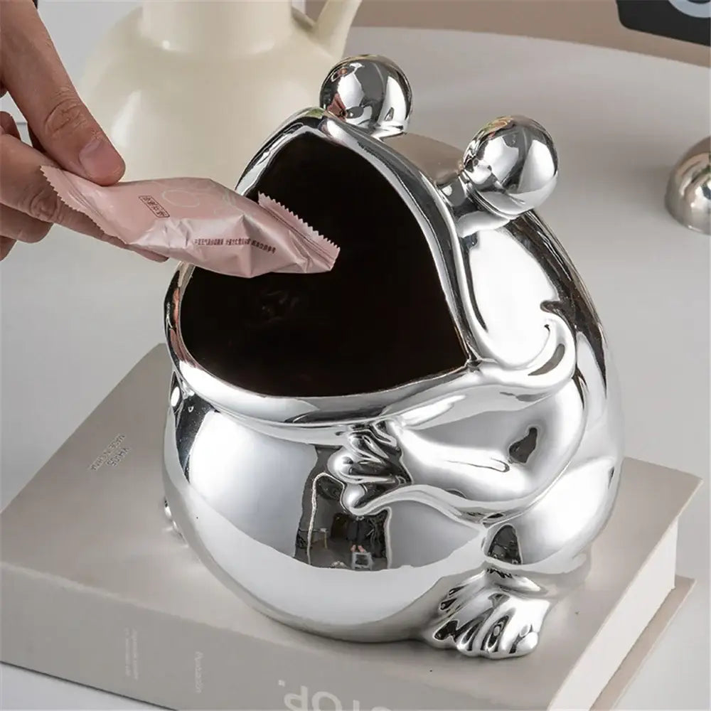 Green Ceramic Frog Box