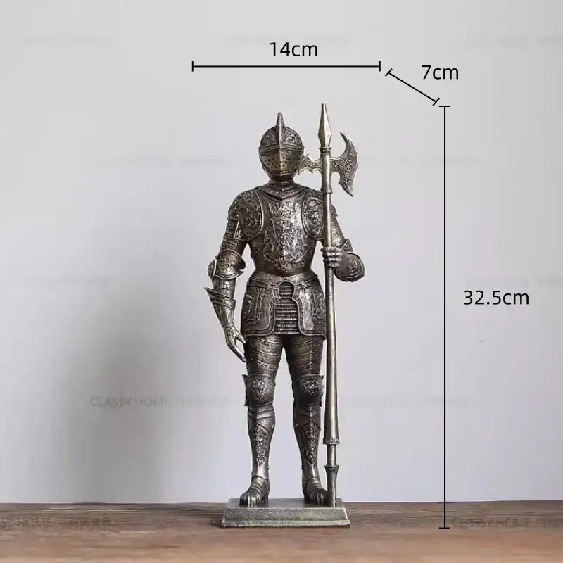 Silver Iron Knight Figurine