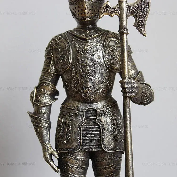 Silver Iron Knight Figurine
