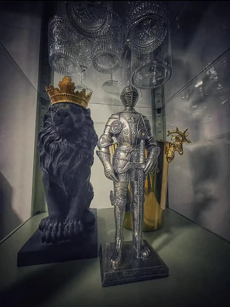 Silver Iron Knight Figurine