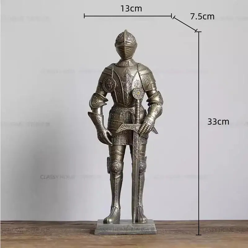 Silver Iron Knight Figurine