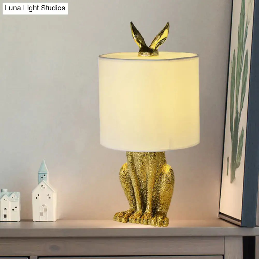 Silver Rabbit Table Lamp