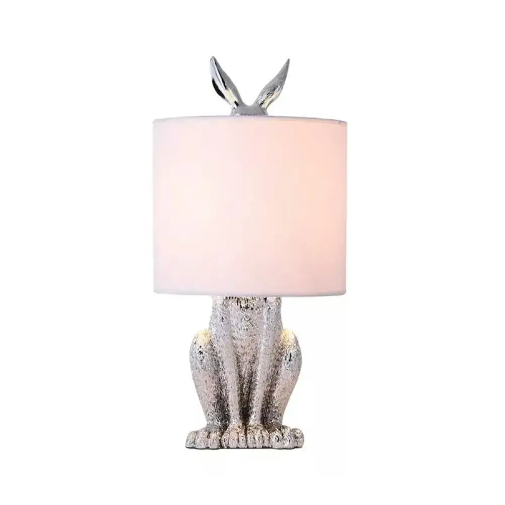 Silver Rabbit Table Lamp