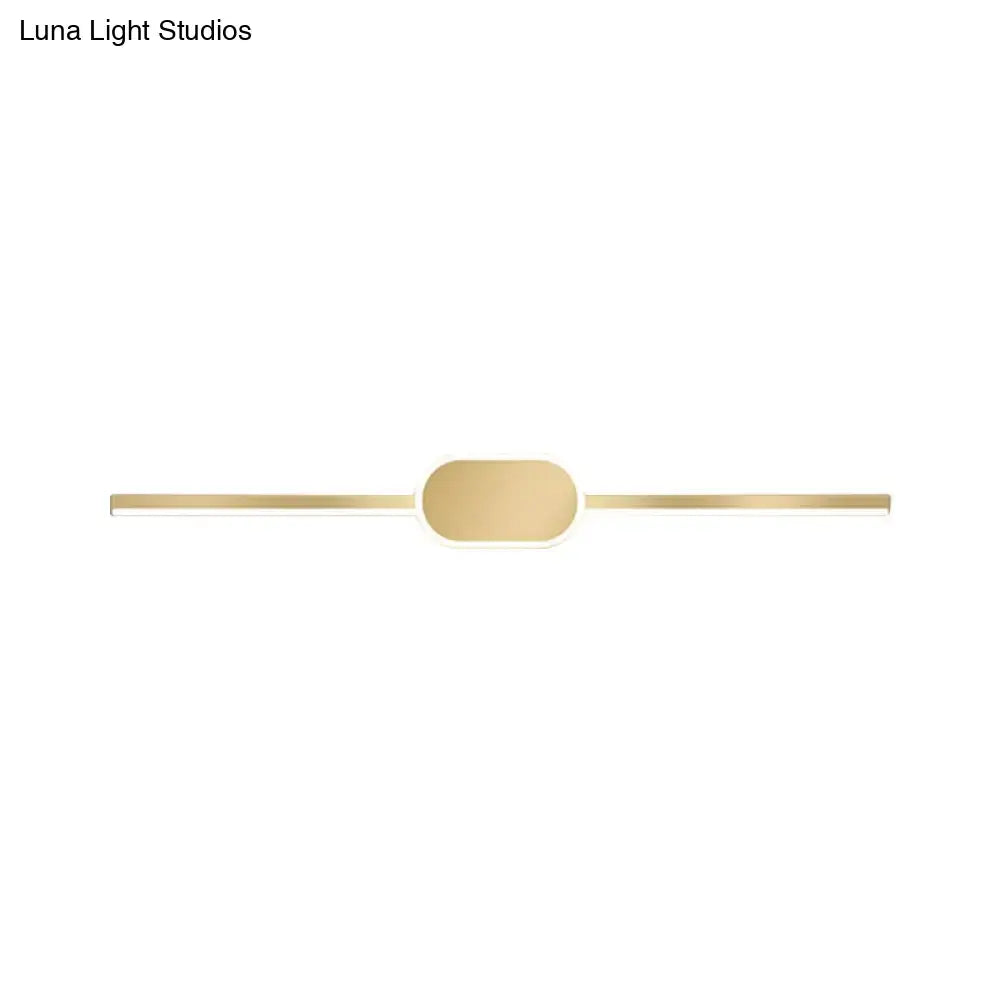 Gold Metal 31-Inch Vanity Sconce
