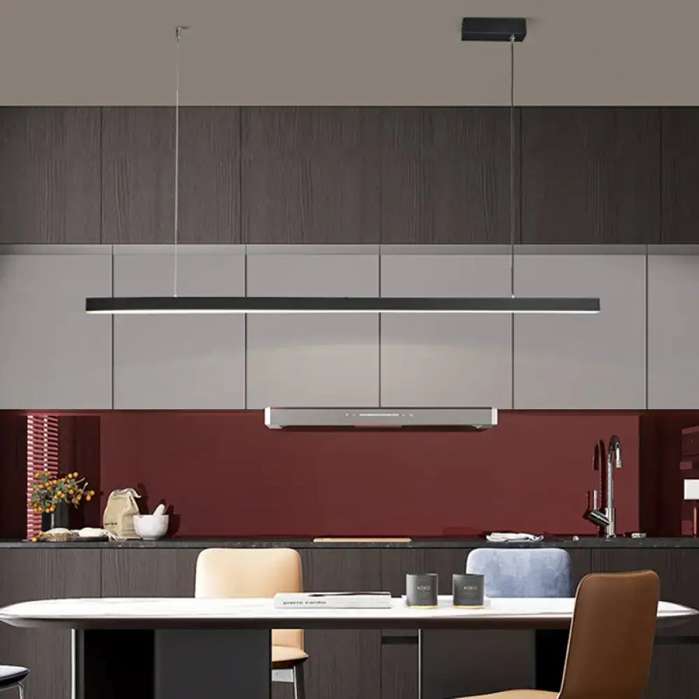 Gold Rectangular Pendant Light