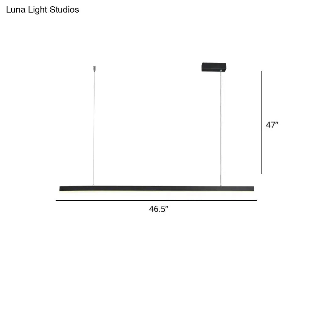 Gold Rectangular Pendant Light