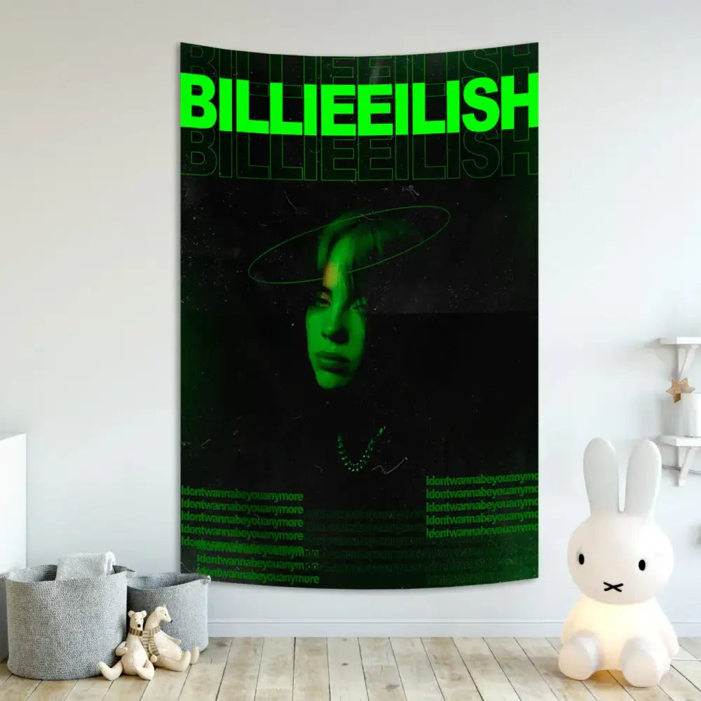 Boho Singer Tapestry Banner