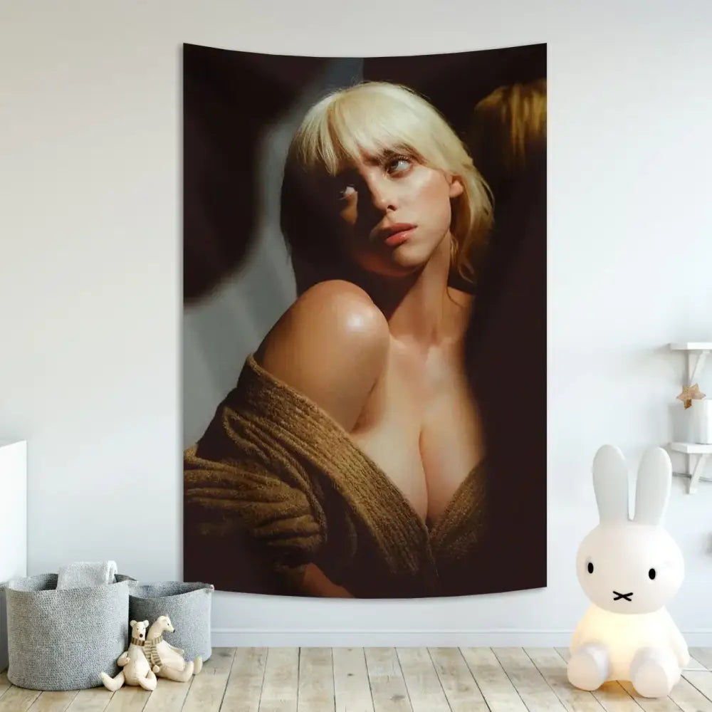Boho Singer Tapestry Banner