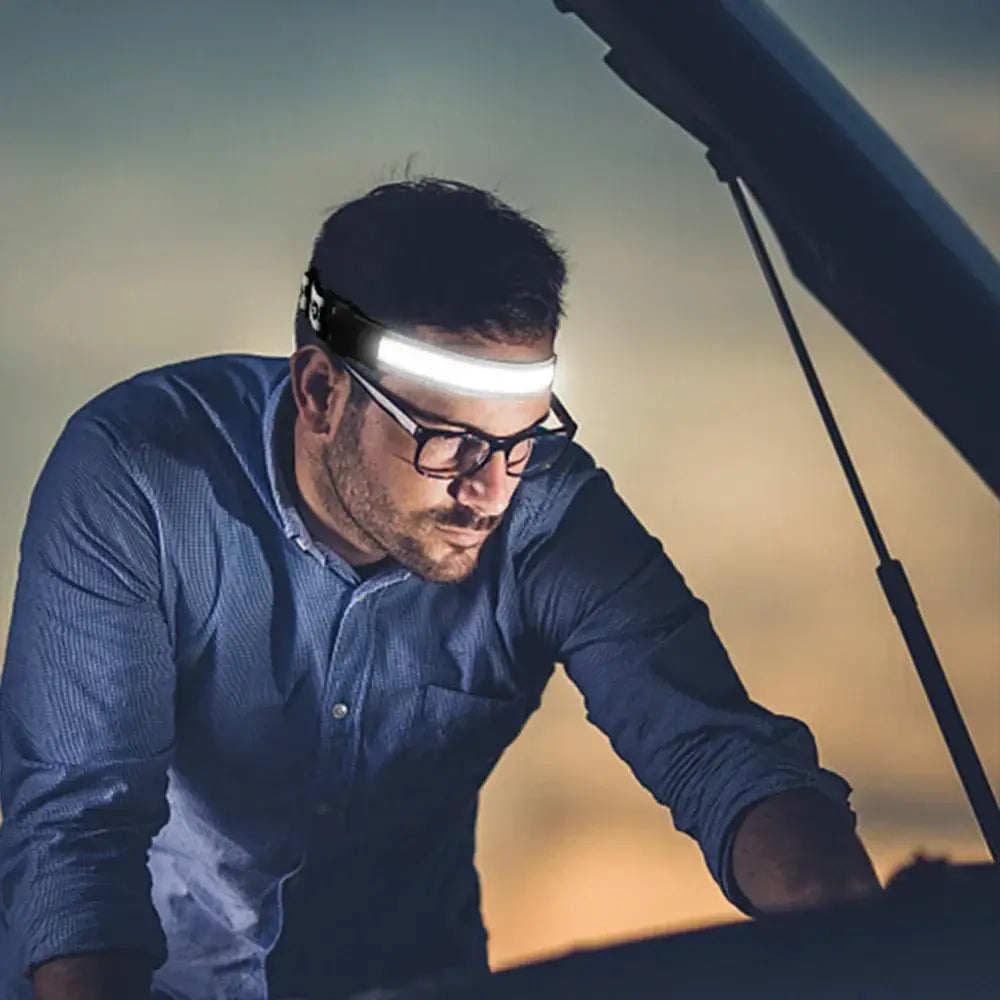 Black LED Sensor Headlamp