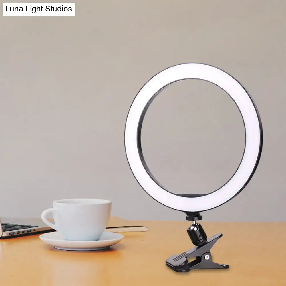 Black LED Ring Wall Light