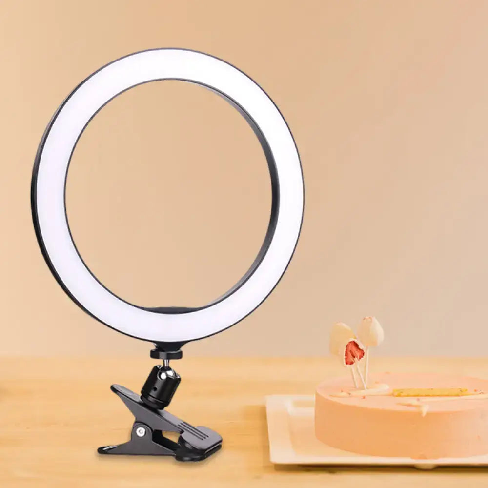 Black LED Ring Wall Light