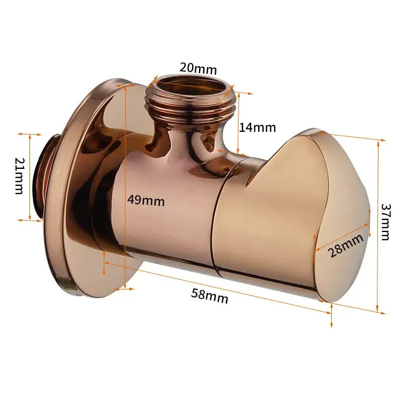 Brushed Gold Corner Valve