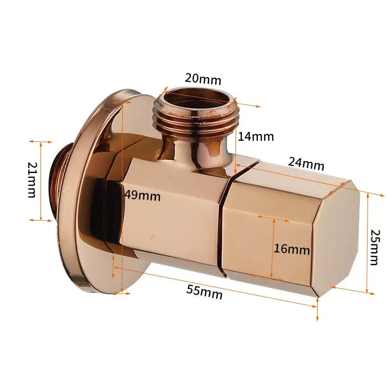 Brushed Gold Corner Valve