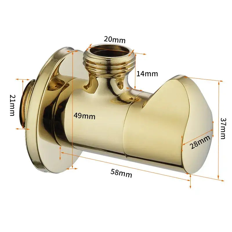 Brushed Gold Corner Valve