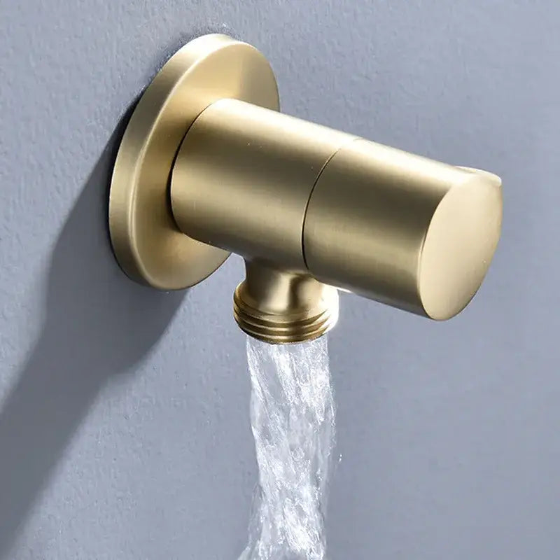 Brushed Gold Corner Valve