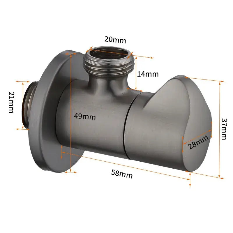 Brushed Gold Corner Valve